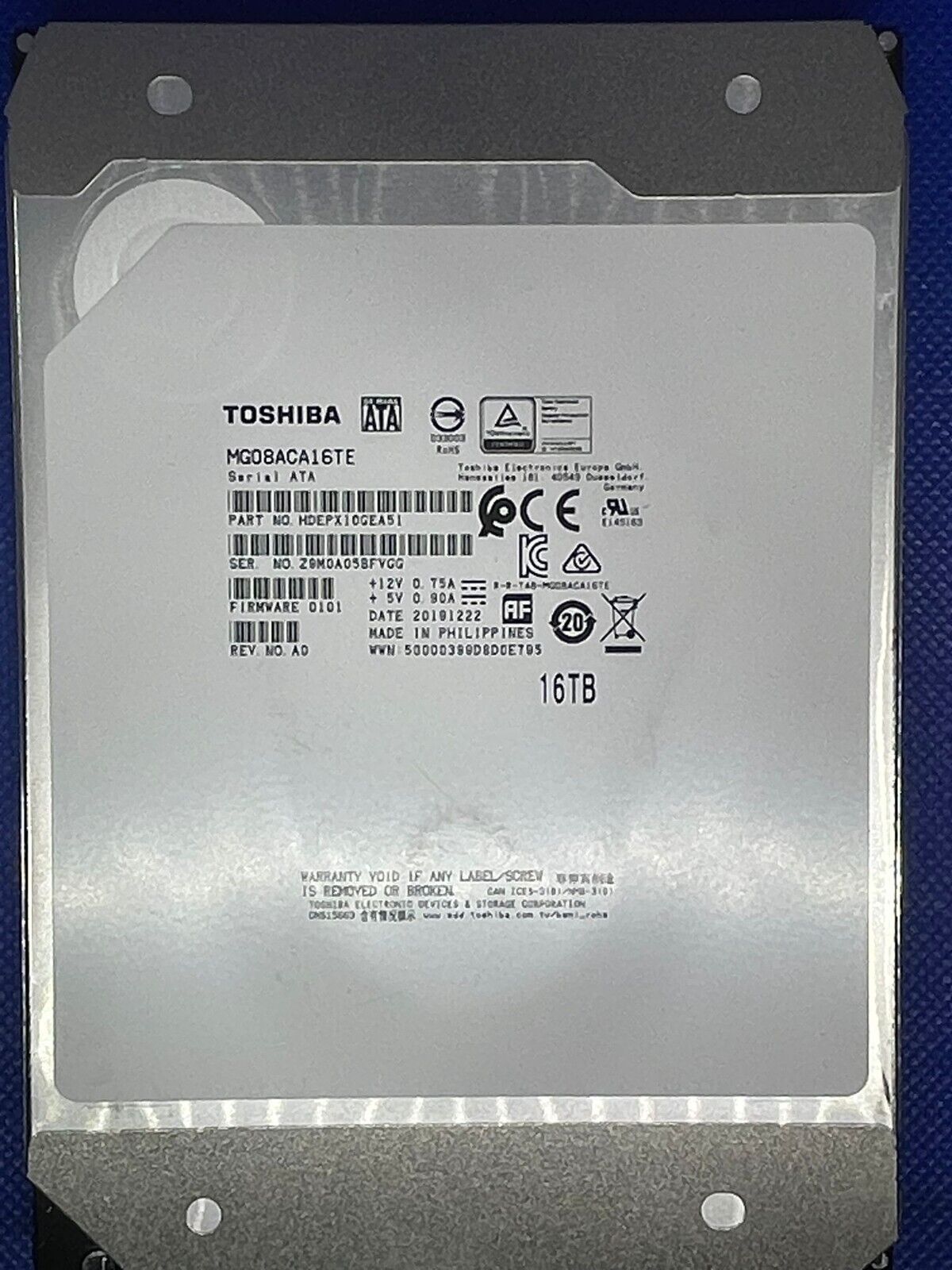 Toshiba MG08ACA16TE SATA Enterprise 16TB Desktop Hard Drive HDD 3.5"