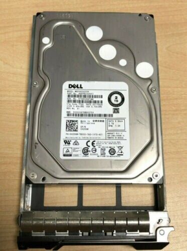 DELL 4256W MG04ACA200N 2TB 7.2K 6G LFF 3.5'' SATA HDD HARD DRIVE - w/ caddy