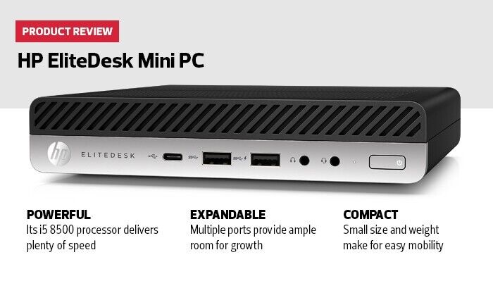 HP ELITEDESK 800 G4 i5-8500T 32GB RAM 800gb ssd Mini Desktop pro WIFI PC USB-C