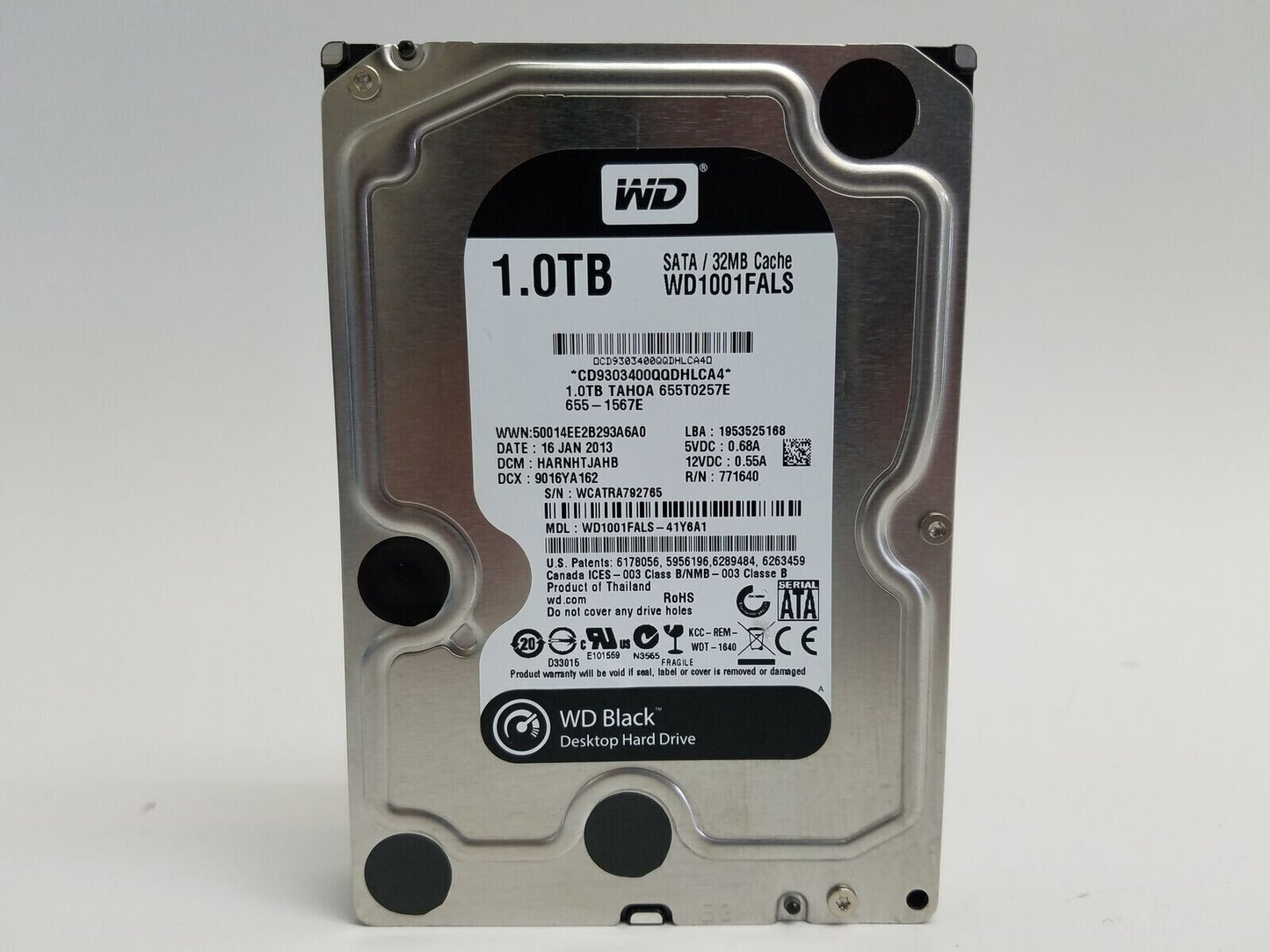 Western Digital Caviar Black WD1001FALS 1 TB 3.5" SATA II Hard Drive