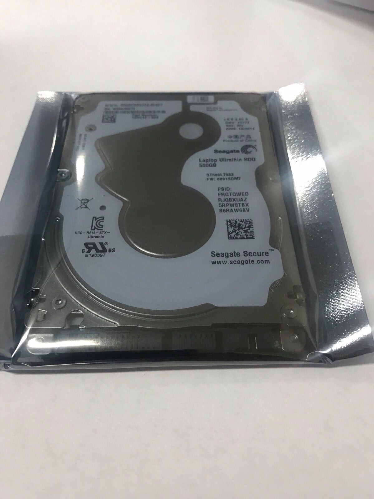 Seagate Ultrathin HDD 500GB SATA III 5400 RPM 2.5" ST500LT032 5mm Hard Drive SED