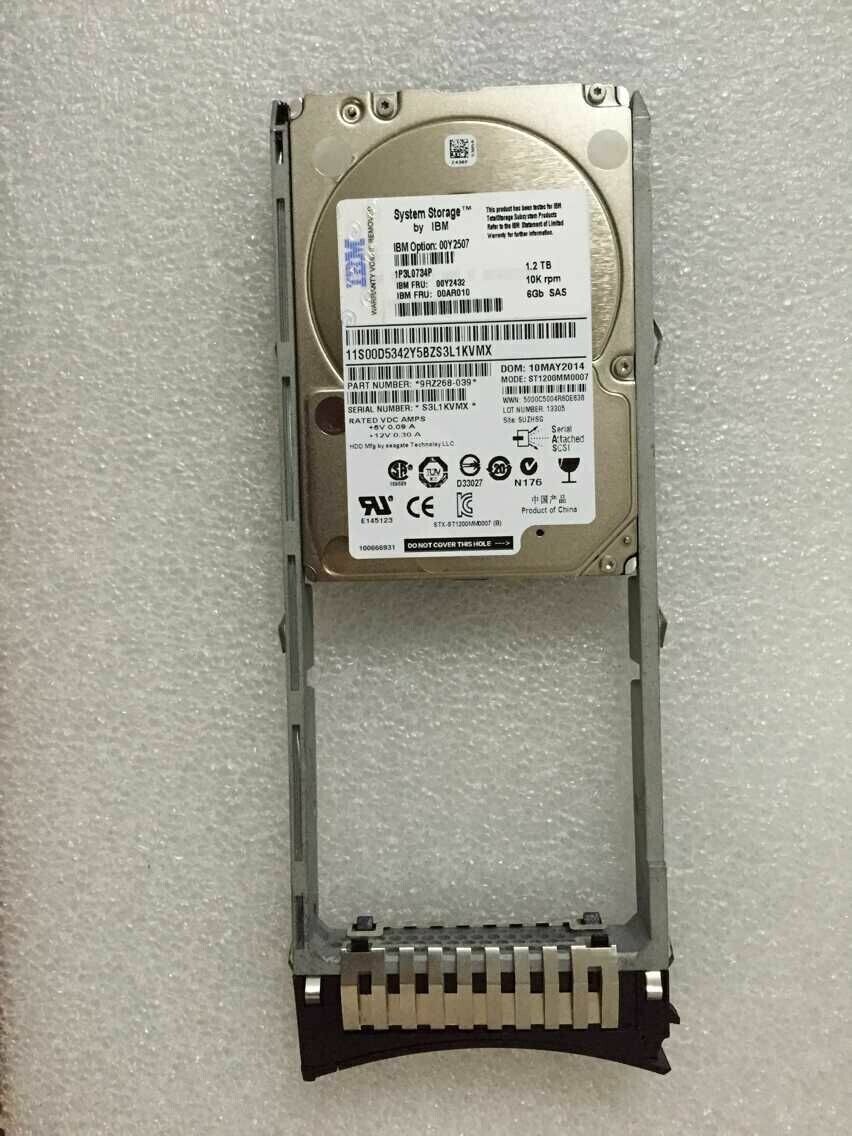 IBM 00Y2432 00Y2507 00AR010 1.2TB 10000RPM 6Gbps 2.5" SAS SERVER HDD Hard Drive