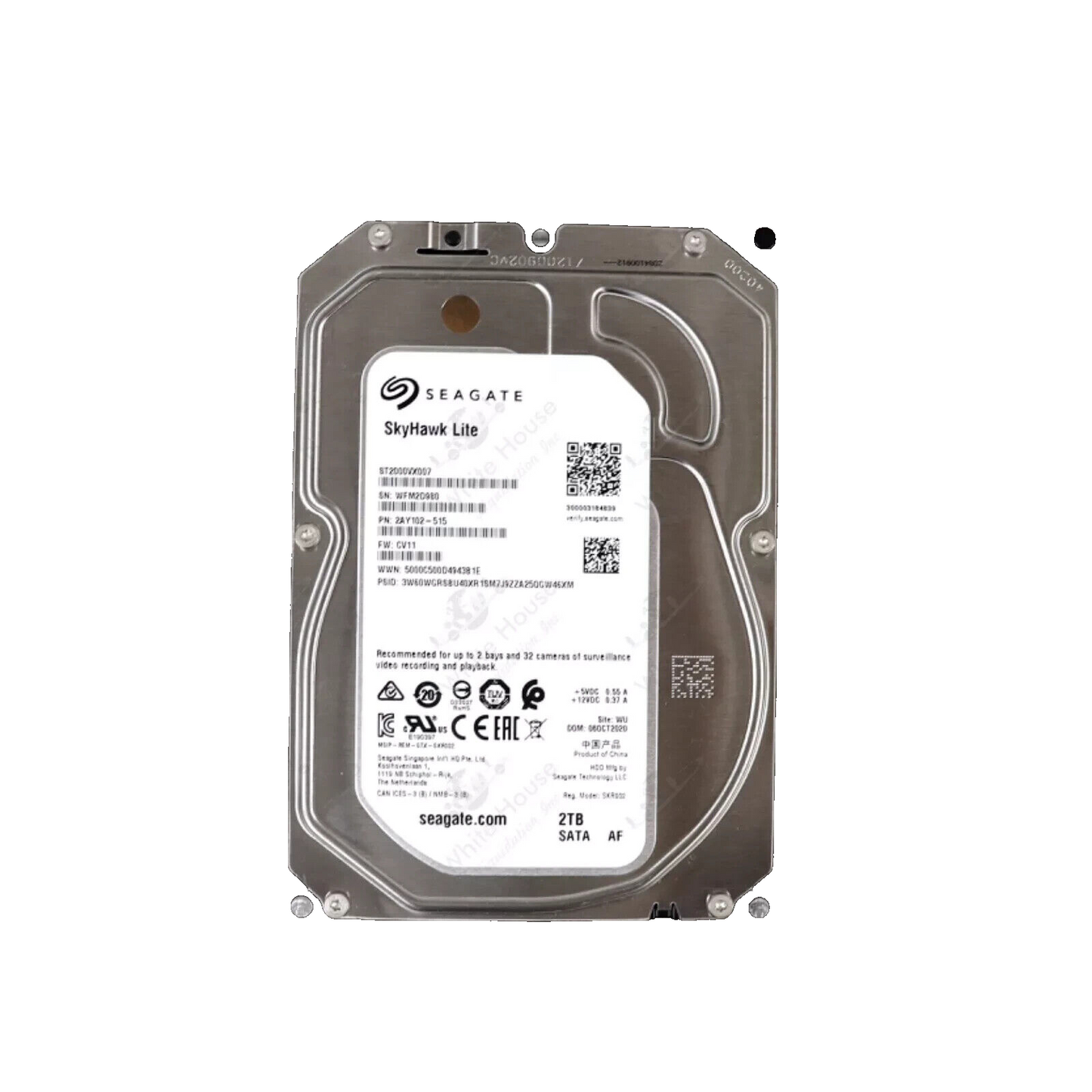 Seagate Skyhawk Lite 3.5" 2tb SATA Hard Drive HDD 5400rpm ST2000VX007