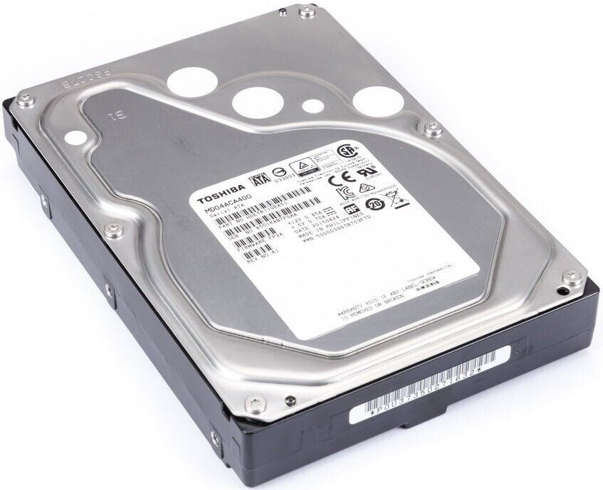 TOSHIBA 4TB MD04ACA400 HDEPQ00GEA51 3.5" SATA 6.0Gb 7200rpm Internal Hard Disk