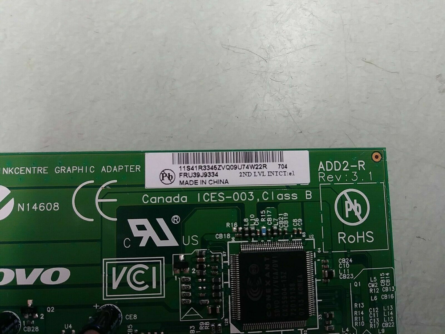 IBM Lenovo ThinkCentre DVI-I PCI-e Video Adapter Card 39J9334