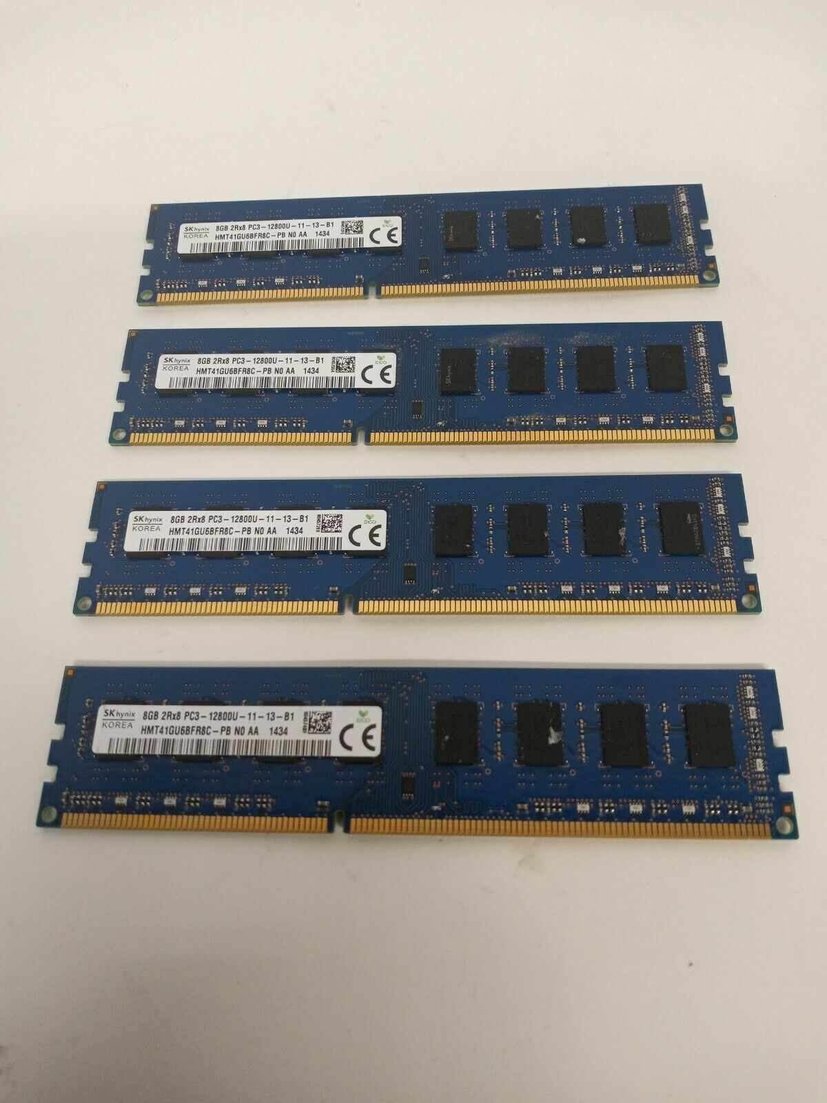 SK Hynix 32GB (4x8GB) 2Rx8 PC3-12800U-11-13-B1 DDR3 RAM desktop PC dell HP