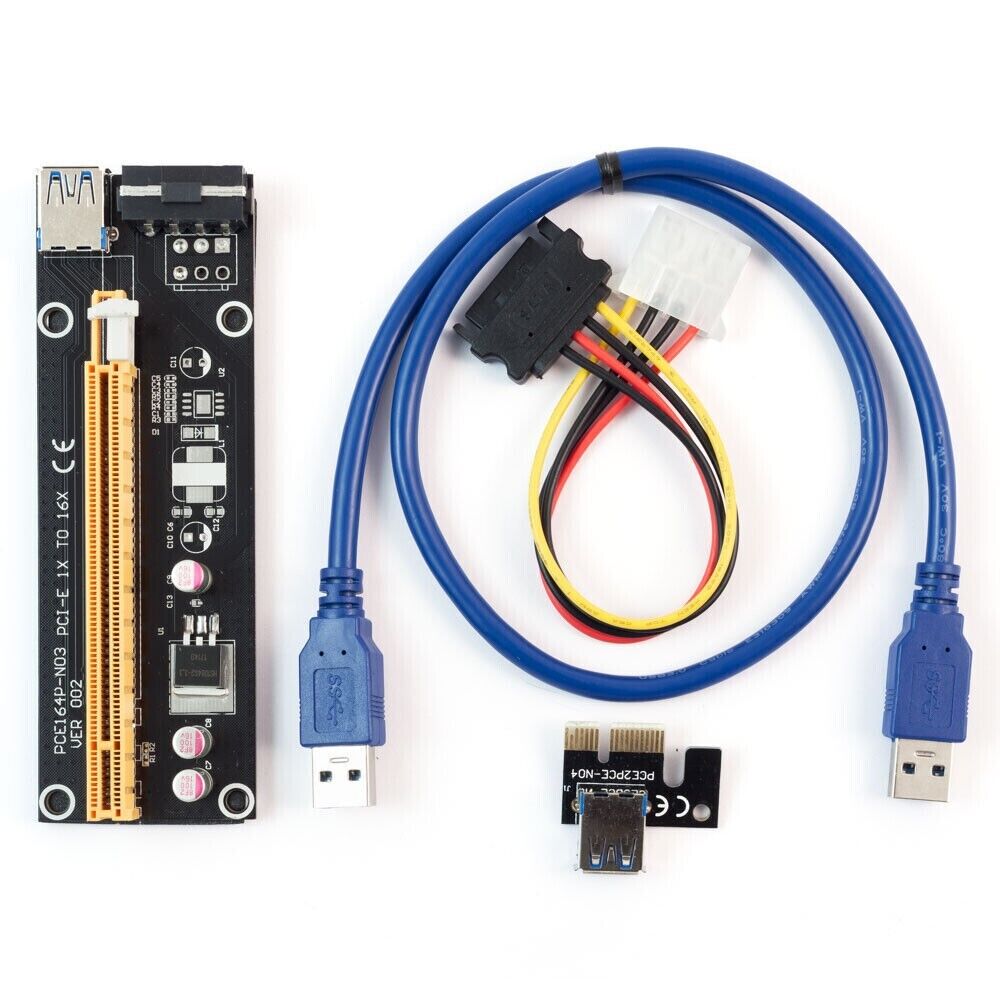 PCIE Daughterboard 16x to 1x/2x/4x/8x/16x Riser Card for Multi GPU Rigs Open Air