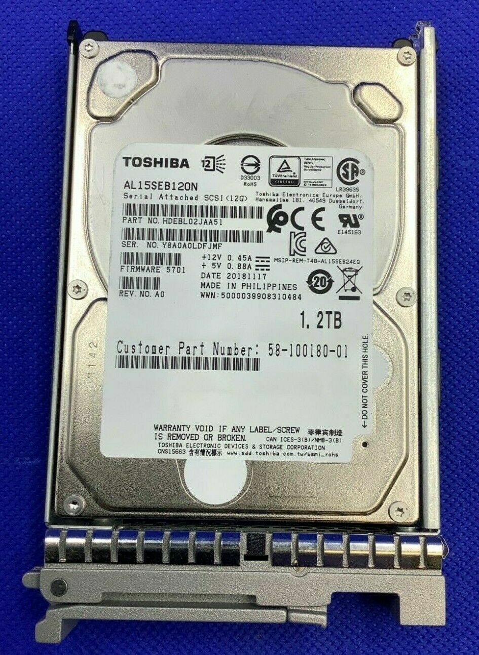 UCS-HD12TB10K12G Cisco 1.2TB 10000RPM 12Gbps 2.5" SAS HDD Hard Drive AL15SEB120N