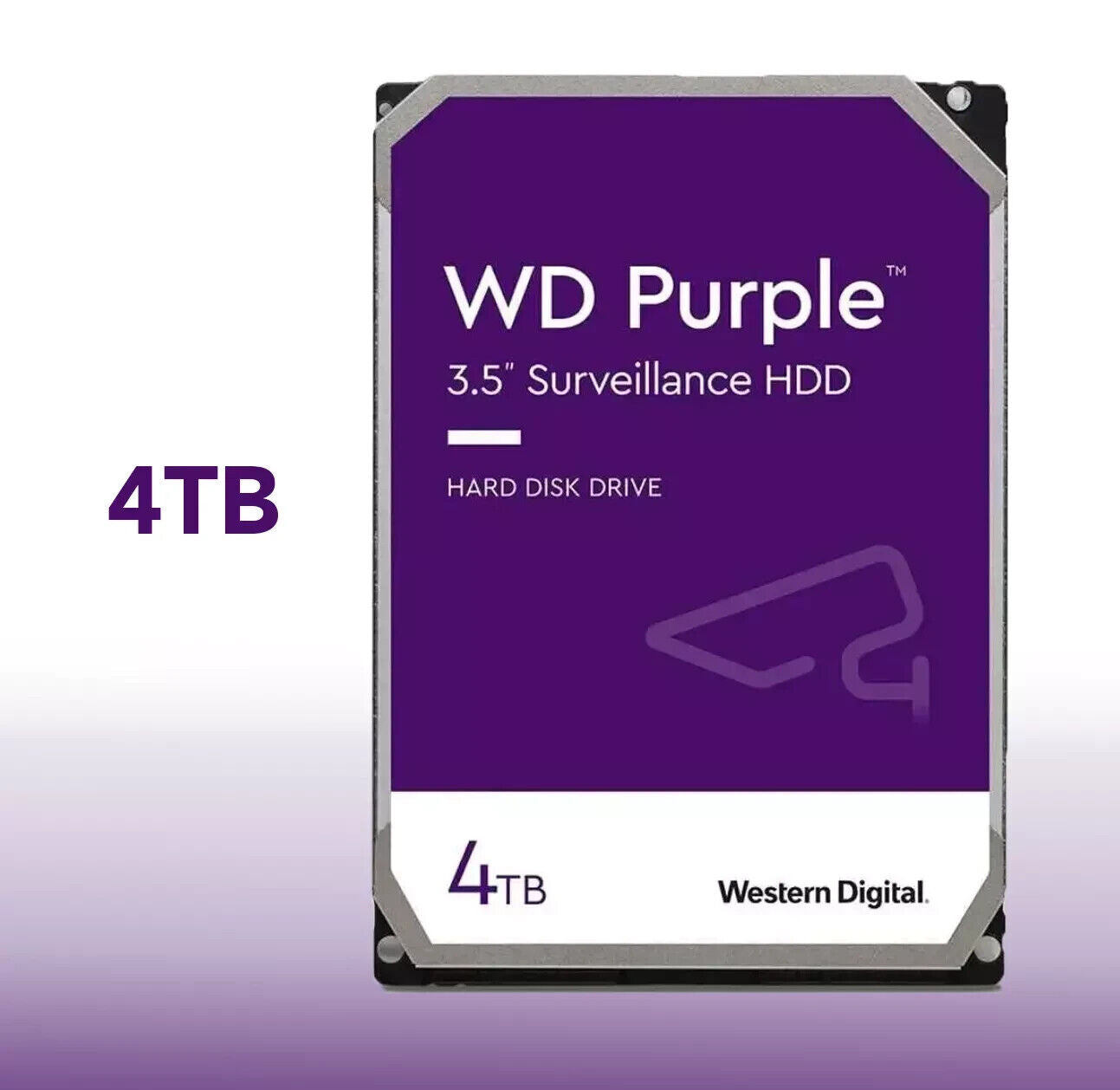 Western Digital WD Purple 4TB HDD SATA lll Surveillance Hard Disk Drive WD40PURX