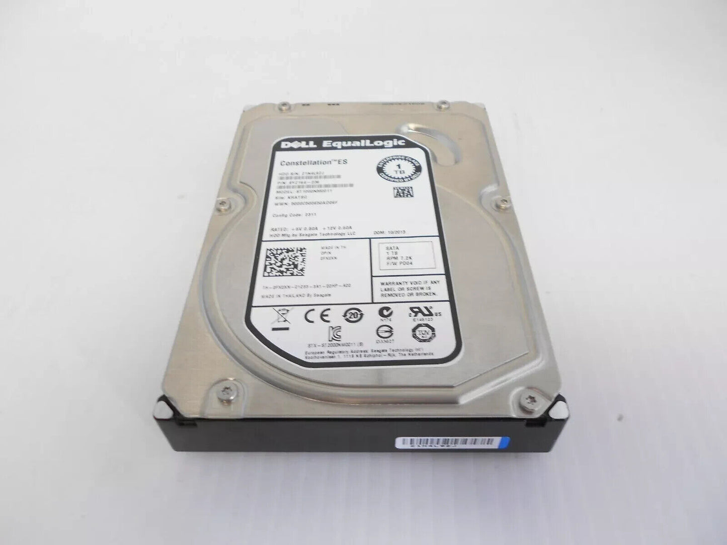 DELL EQUALLOGIC 1TB 7.2K SATA Hard Drive HDD FX0XN PS4000 PS5000 PS6000 PS6500