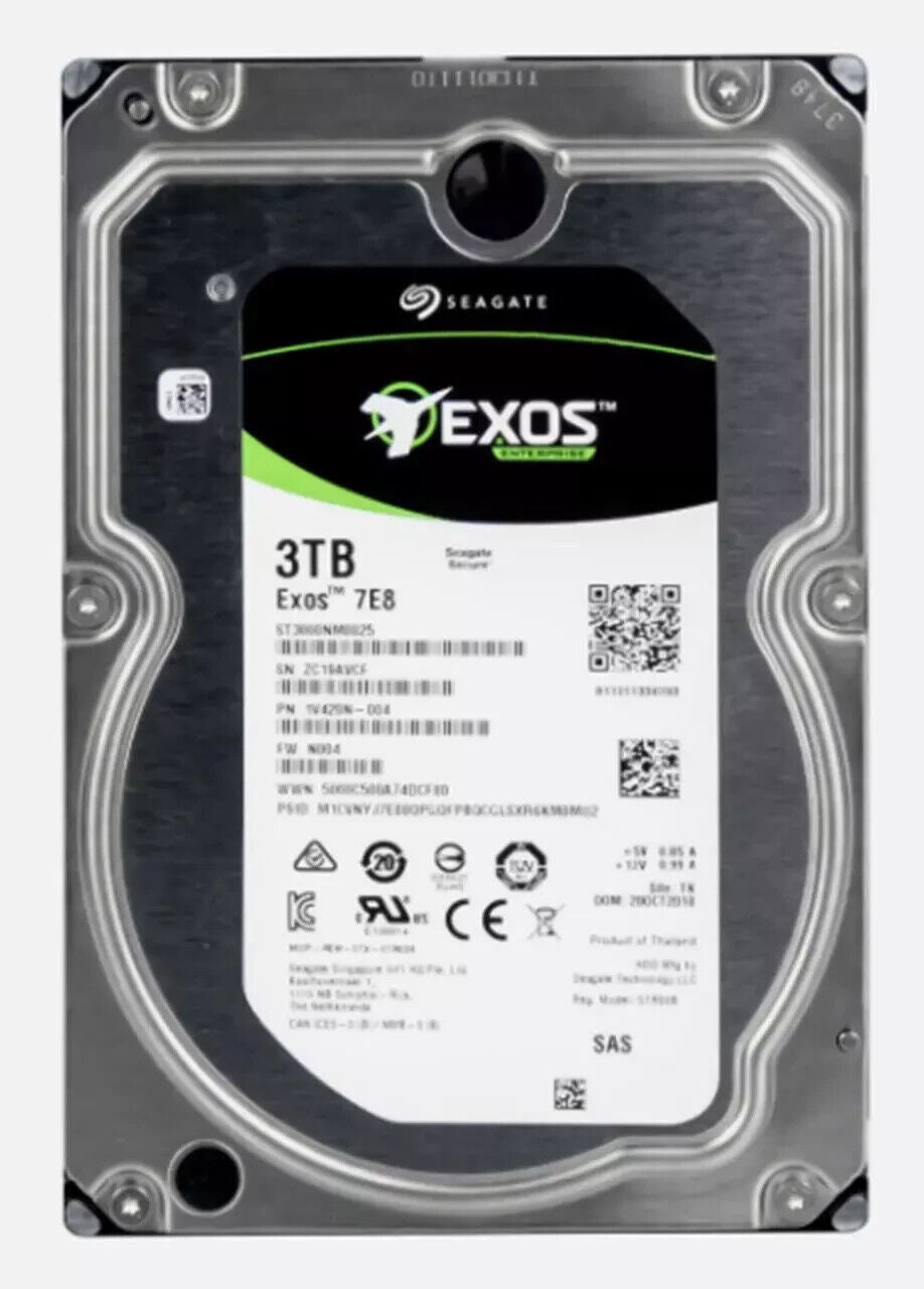 ST3000NM0025 SEAGATE 3TB 12G SAS 7.2K 3.5" LFF HDD HARD DRIVE SAS