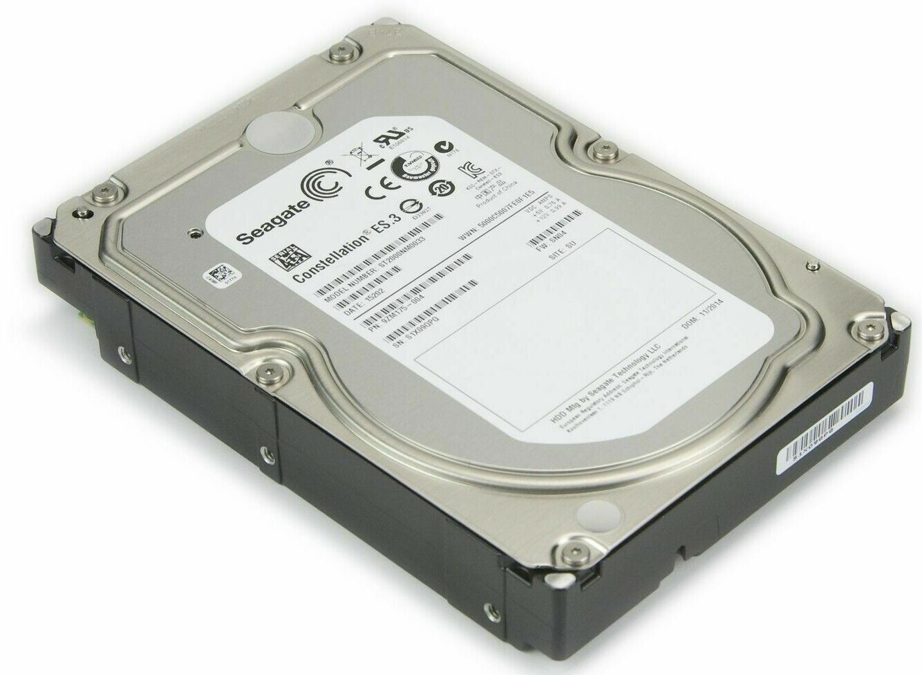 Seagate ST2000NM0033 2TB 7200RPM 128MB Cache SATA 6.0GB/s Internal Hard Drive