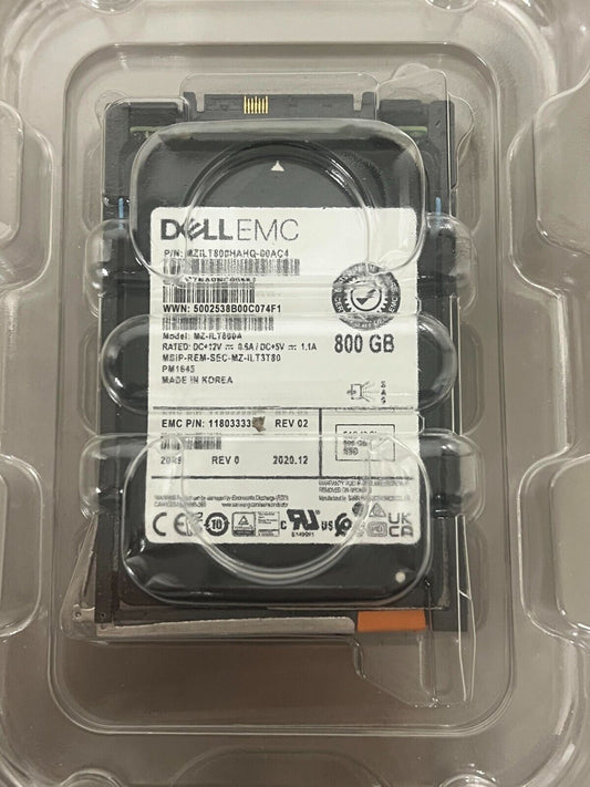 NEW DELL EMC 800GB SAS MZ-ILT800A 118033339  SSD MZ-ILT800AHAHQ PM1645 005053051