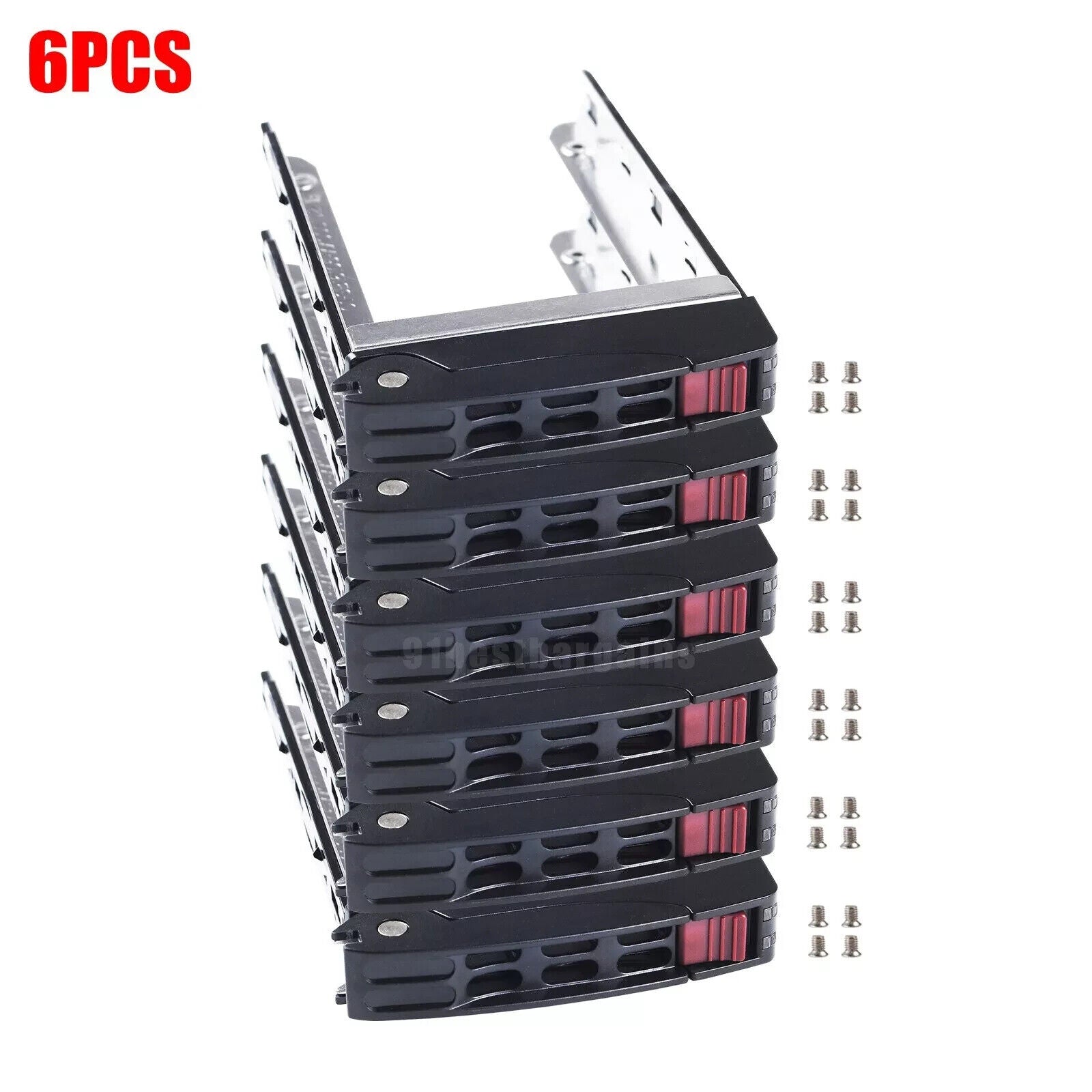 Lot of 6 SuperMicro 2.5" SAS SATA Hard Drive Tray Caddy 01-SB16105-XX00C102