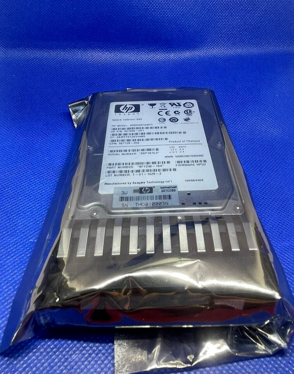 HP MM0500FBFVQ 605832-001 500GB 7200RPM SAS 2.5''HDD With Caddy