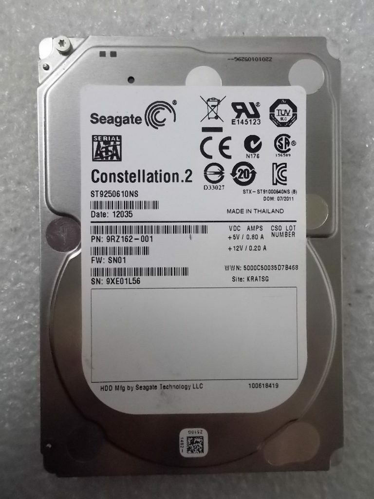 lot of 10 ST9250610NS SEAGATE 250GB 7.2K 6GbPS SATA 2.5'' HARD DRIVE HP dell