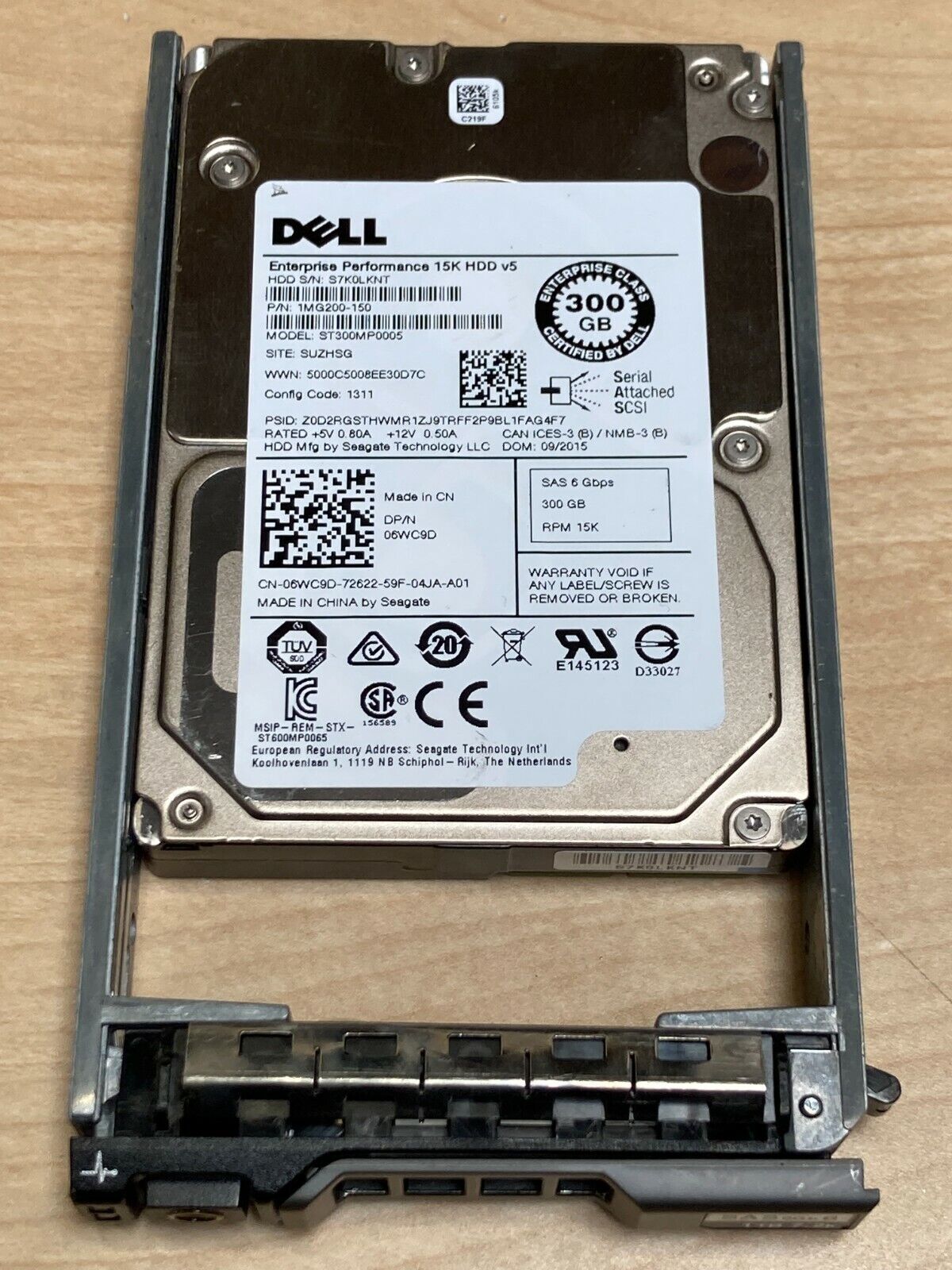 Dell 6WC9D Seagate ST300MP0005 300GB 15000RPM SAS3 128MB 2.5" Enterprise HDD