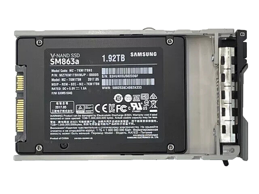 SAMSUNG MZ-7KM1T9N SM863A 1.92TB 2.5 SATA 6Gb/s SSD MZ7KM1T9HMJP