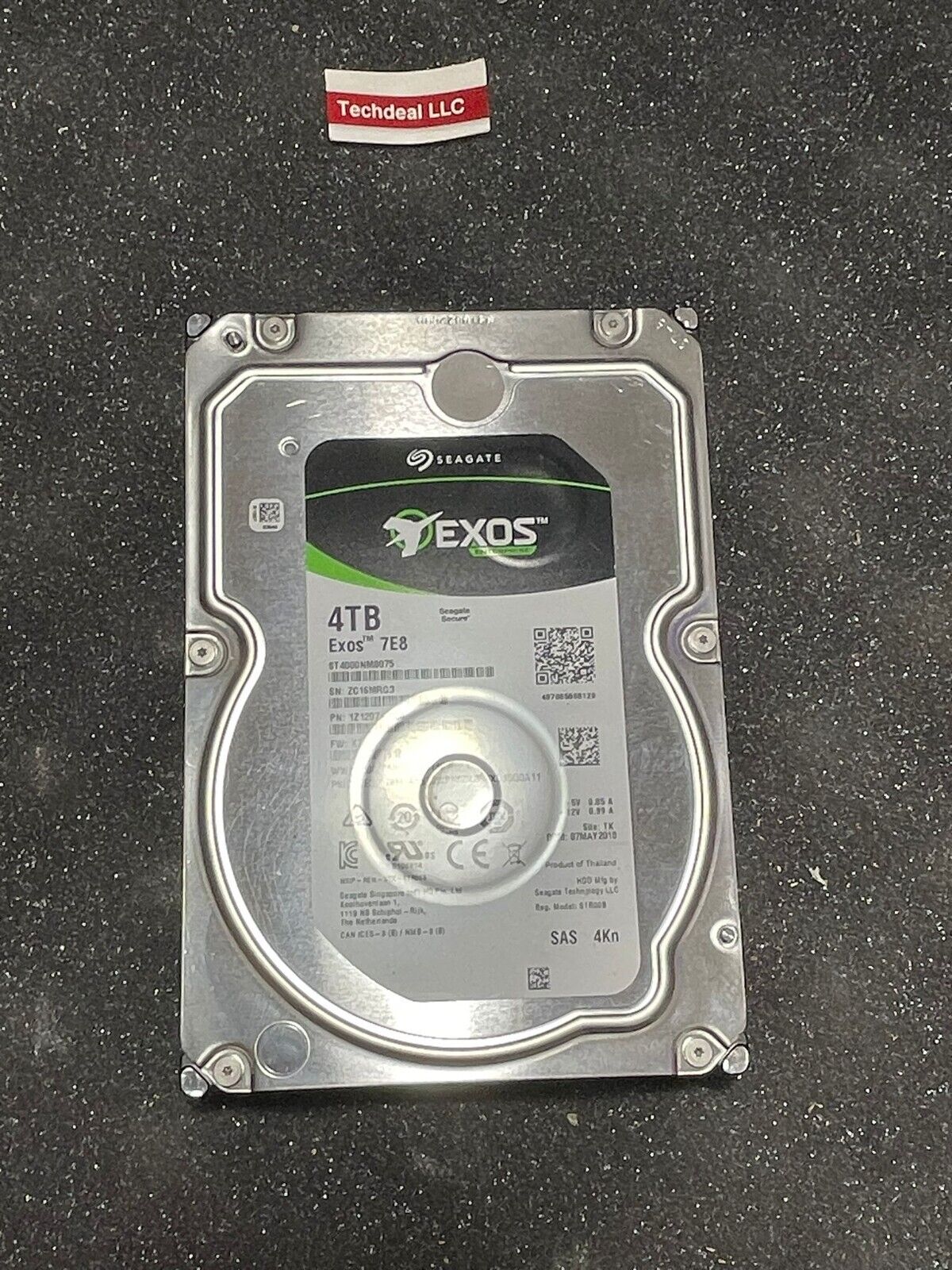 Seagate EXOS ST4000NM0075 SAS 4TB 3.5  Drive P/N: KT04 hard drive HDD