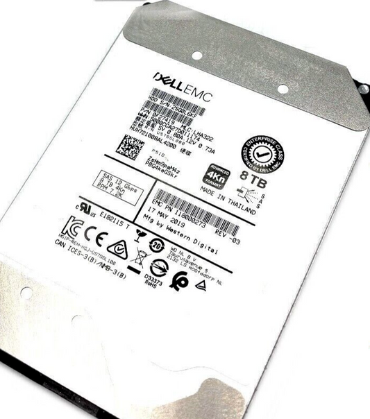 Dell EMC 0F27419, HUH721008AL4200, 3.5" 8TB 12Gb/s 7.2K rpm SAS