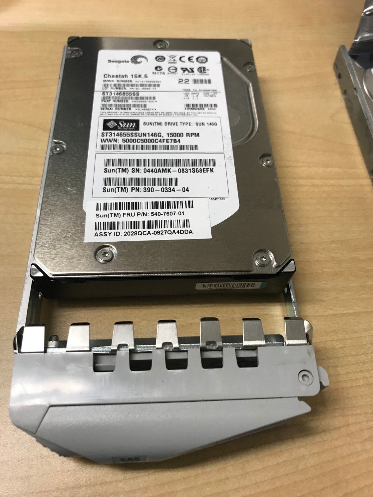 Sun 390-0334 Seagate 146GB 15000 3.5'' SAS HDD ST314655SSUN146G Hard Disk Drive