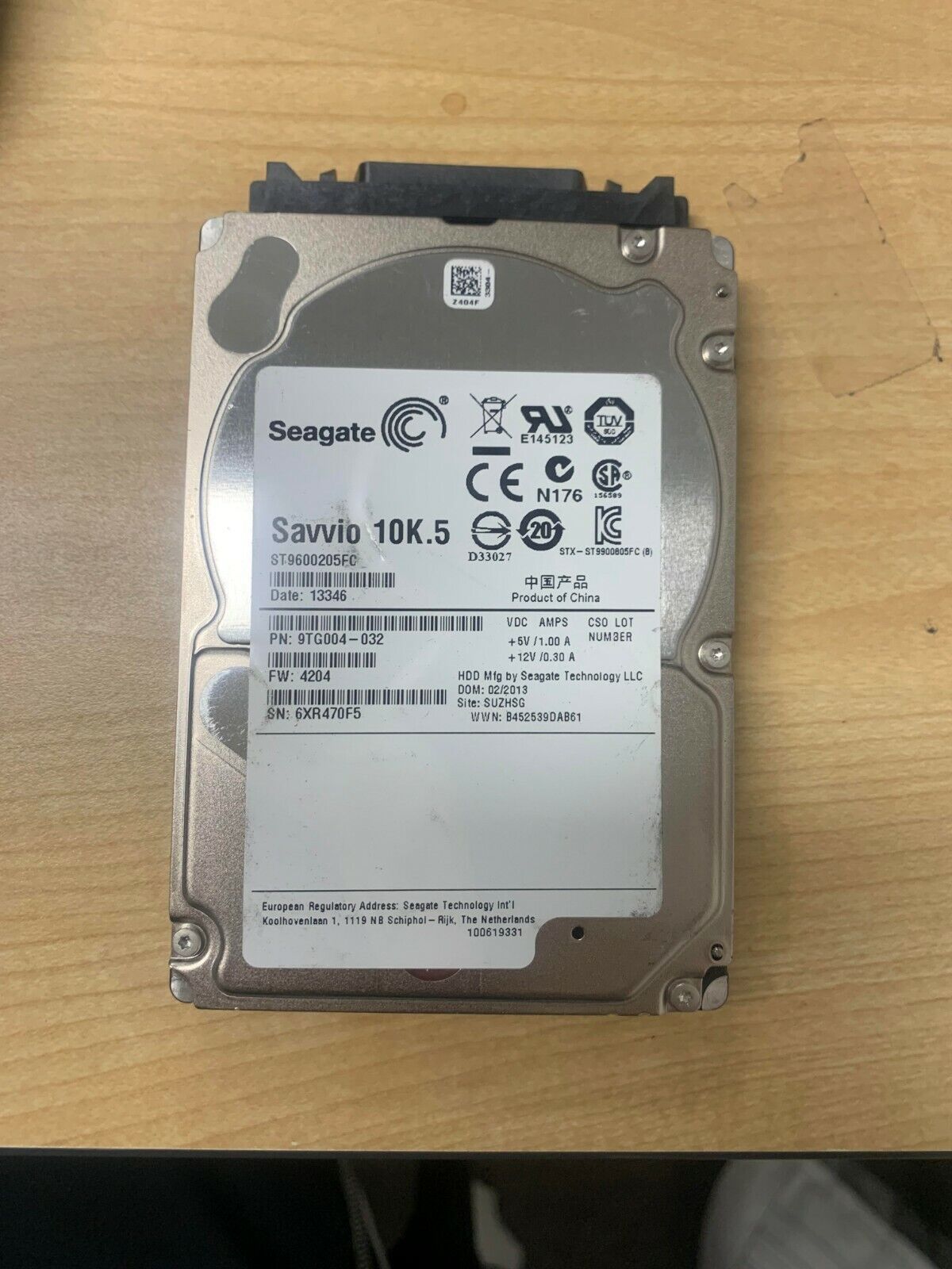 Seagate Savvio ST9600205FC 600GB  2.5 10K SFF Fibre Channel Hard Drive FC HDD
