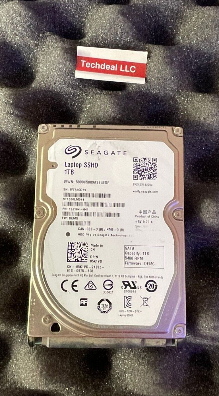 Seagate Laptop SSHD 1TB ST1000LM014 2.5" Solid Sata hard drive