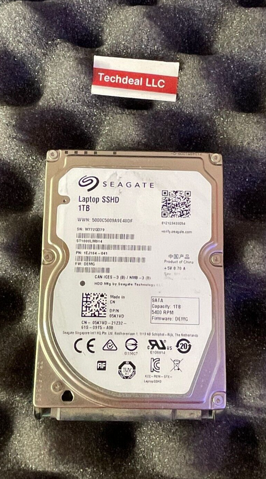 Seagate Laptop SSHD 1TB ST1000LM014 2.5" Solid Sata hard drive