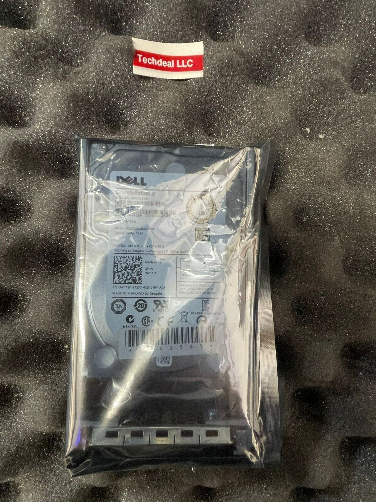 WF12F DELL 1TB 7.2K 6GBPS SATA 2.5'' HDD HARD DRIVE ST91000640NS 0WF12F