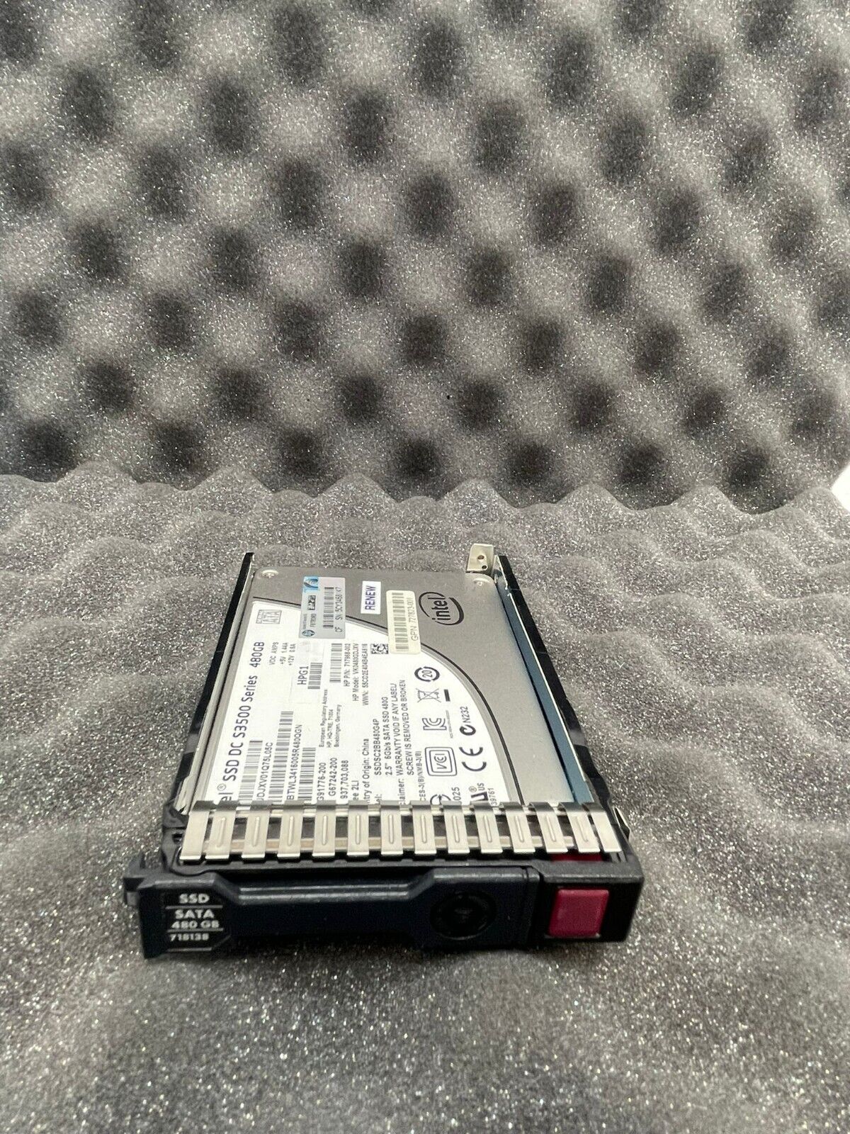 718138-001 717968-002 SSDSC2BB480G4P S3500 HPE 480GB 6G 2.5" SATA MLC SC EV SSD
