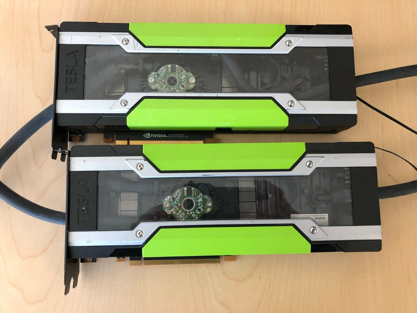 Dual NVIDIA 699-2H400-0201-520 Tesla P100 16GB GPU Accelerator Card Water Cooled