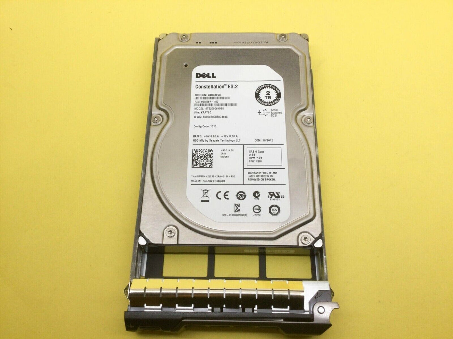 1D9NN DELL ES.2 2TB 7.2K 6GBPS SAS 3.5'' HDD 01D9NN ST32000645SS