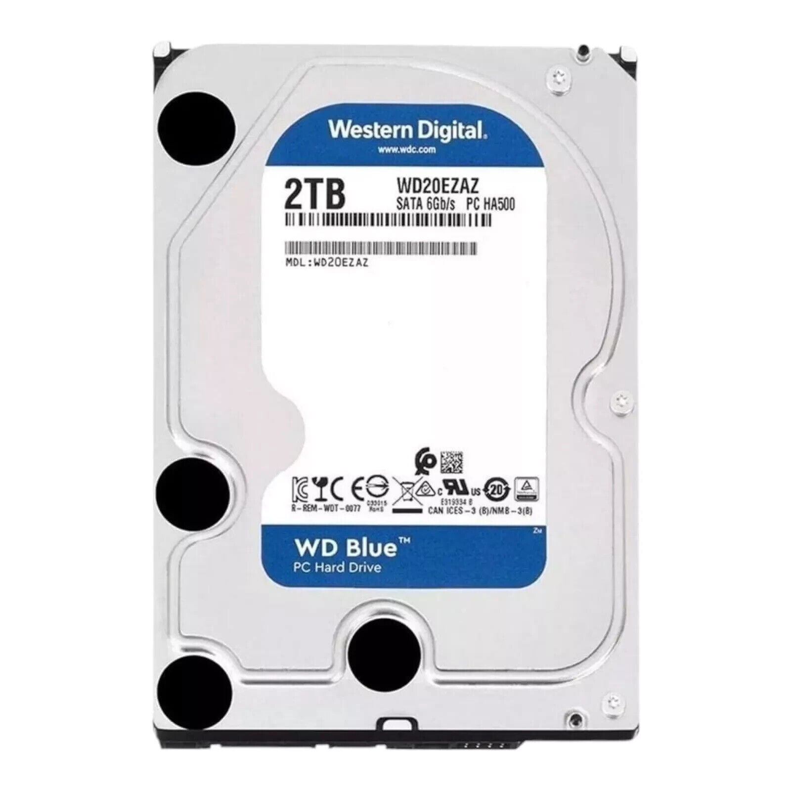Western Digital 2TB WD Blue PC HDD 5400 RPM SATA 6 Gb/s 256 MB Cache WD20EZAZ