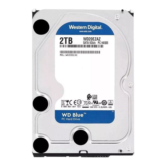 Western Digital 2TB WD Blue PC HDD 5400 RPM SATA 6 Gb/s 256 MB Cache WD20EZAZ