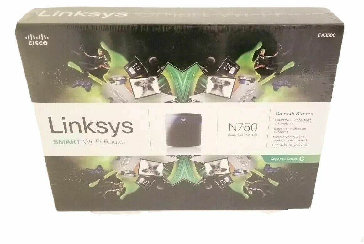 Linksys Smart Wi-Fi Router by Cisco EA3500 N750 Dual Band Wireless Router