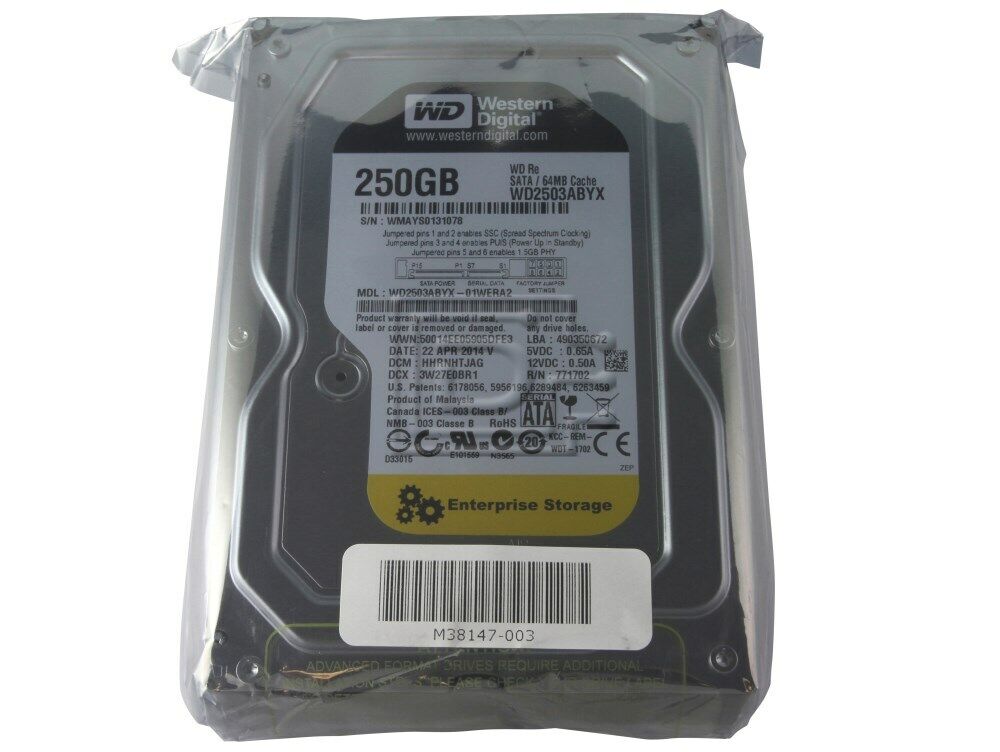 Western Digital WD2503ABYX E4 64MB 7200rpm 3.5" 250gb Sata hard drive