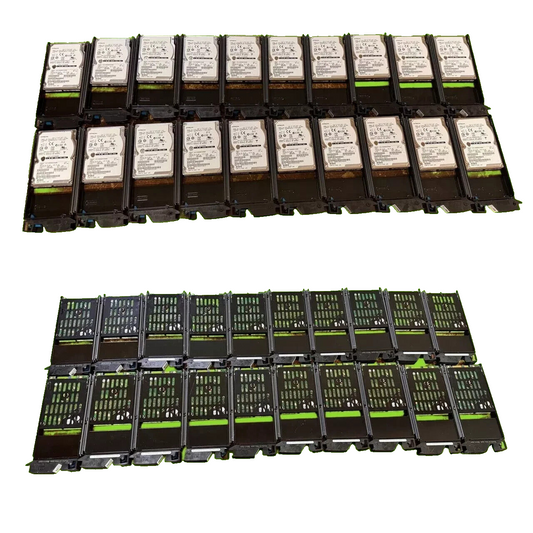 LOT OF 20 X HITACHI 600GB HUC106060CSS600  10K 2.5” SAS HD PN 0B25662 + TRAY