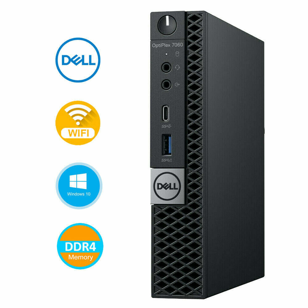 Dell OptiPlex 7070 Micro PC Core i7-9700T 1.9 GHz 16gb DDR4 256gb Nvme Win 11 p
