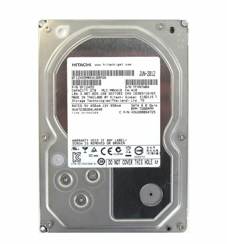 Hitachi Ultrastar HUA723020ALA640 2TB 64MB 7200RPM SATA 6.0Gb/s 3.5" Hard Drive
