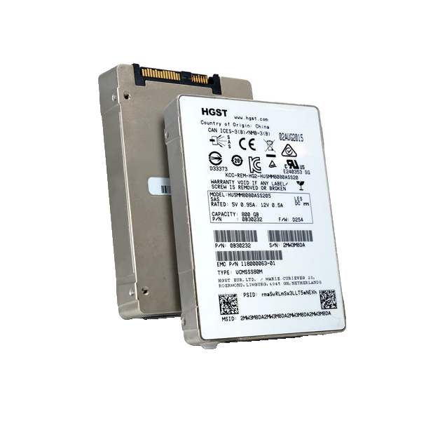 EMC HGST 118000063-01 800GB SAS MLC 12Gb/s 2.5 SSD HGST HUSMM8080ASS205 0B30232