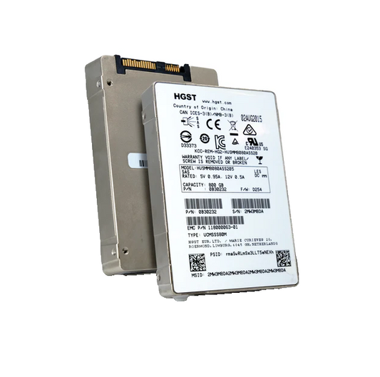 EMC HGST 118000063-01 800GB SAS MLC 12Gb/s 2.5 SSD HGST HUSMM8080ASS205 0B30232