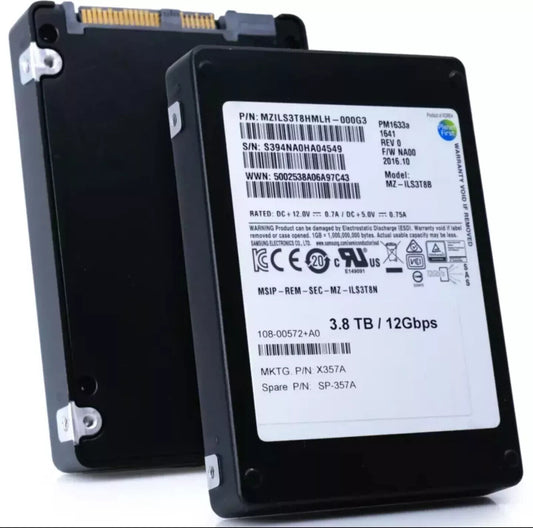 SAMSUNG PM1633 EMC 3.84TB SAS 12Gb/s 2.5'' ENT SSD MZ-ILS3T80