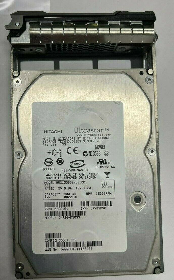 300GB 15K SAS Hard Drive 3.5'' Fits DELL SERVER R410 R510 T610 T710 R710