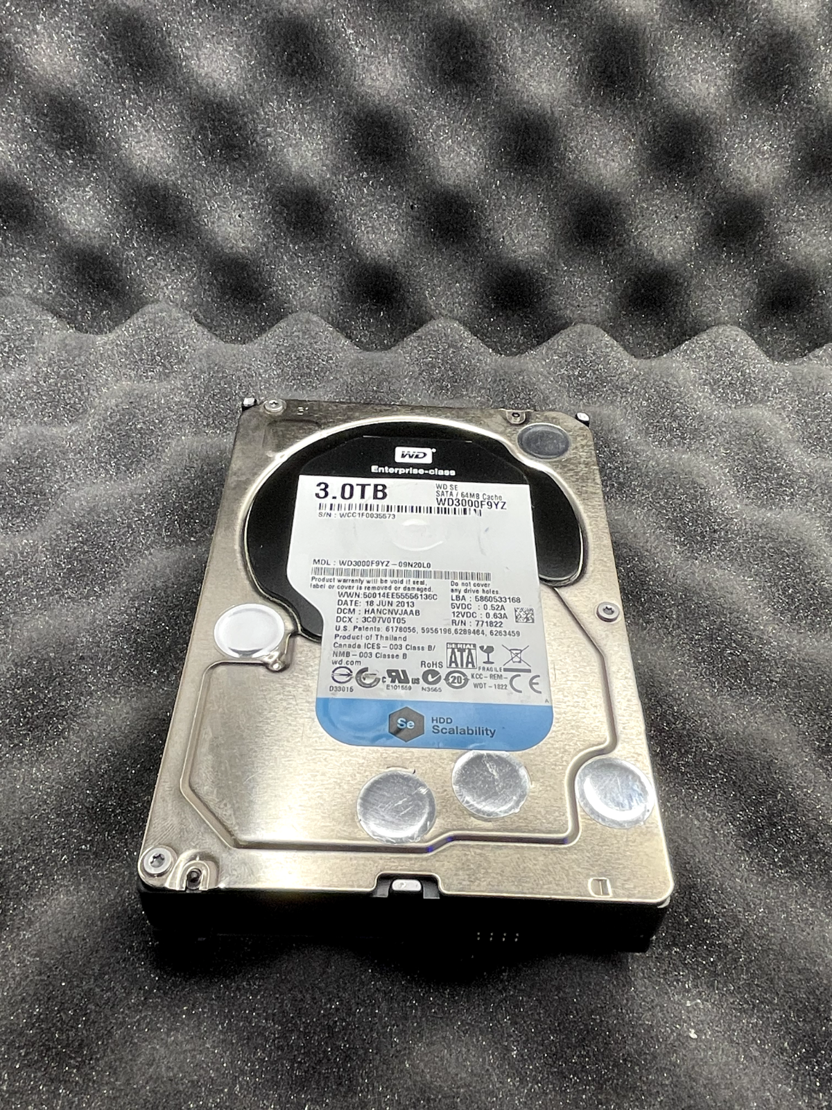 WD Enterprise NAS HDD 3TB 3.5" SATA Desktop NAS Hard Drive WD3000F9YZ