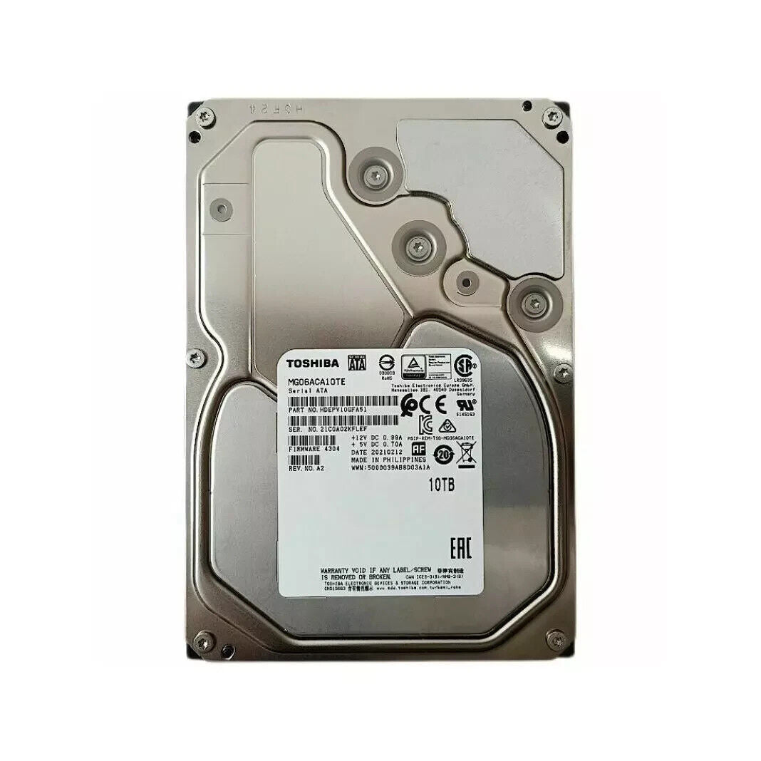 Toshiba Enterprise 10TB MG06ACA10TE SAS 12Gb/s 3.5" HDEPK10GEA51