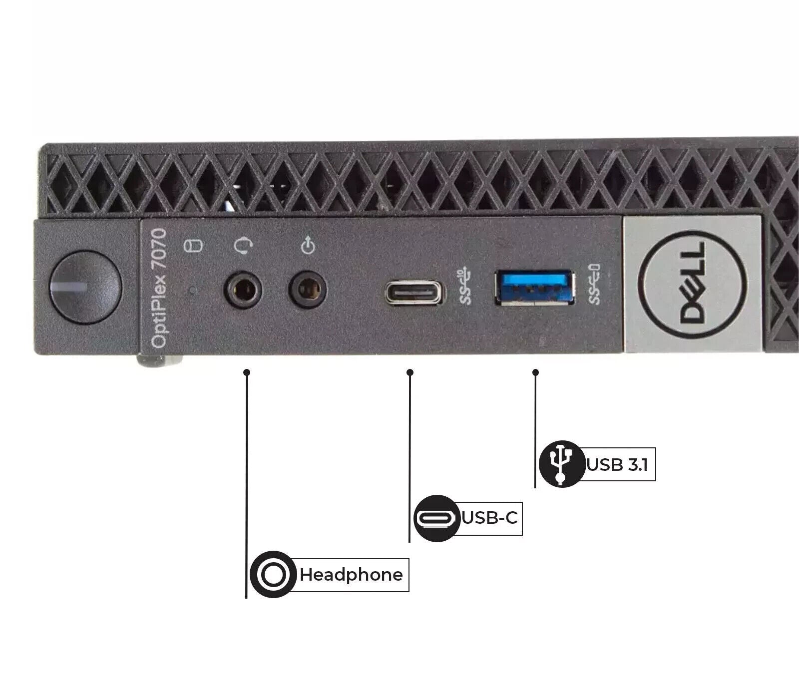 Dell OptiPlex 7070 Micro Intel i5-9500T 32GB 512GB NVMe SSD USB 3.1 Win 11 Pro