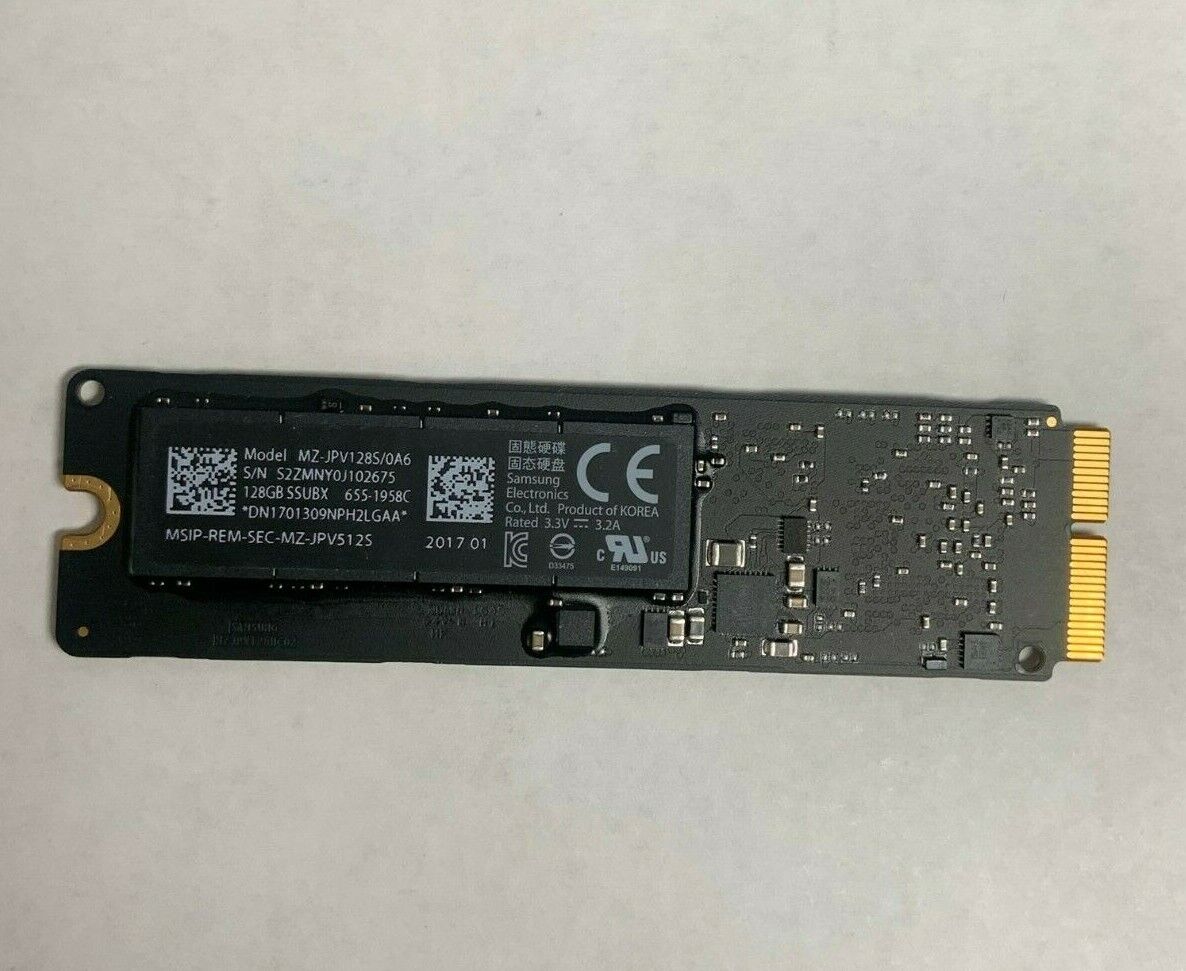 Samsung 128GB SSD MZ-JPV128S/0A6 Apple Hard Drive # 655-1958C