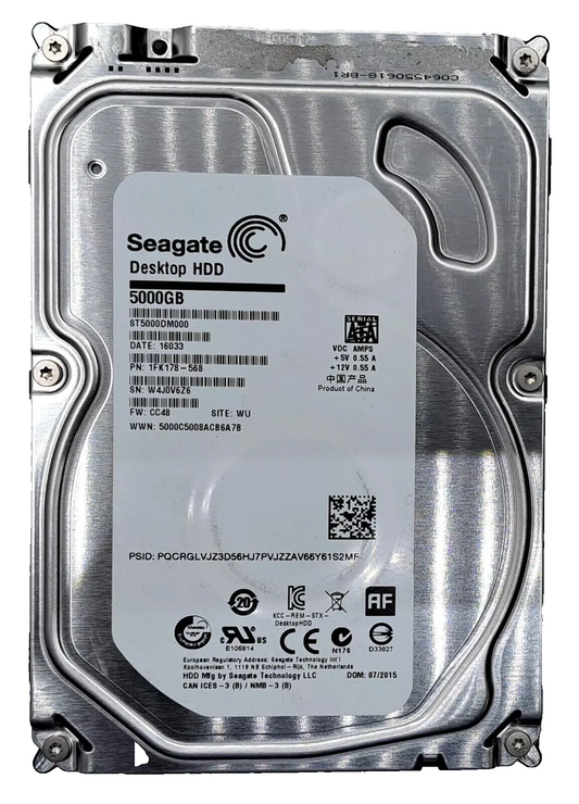 SEAGATE 5TB 3.5" SATA DESKTOP HDD (ST5000DM000) HARD DRIVE