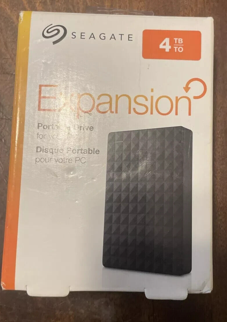 Seagate Expansion 4TB Portable External Hard Drive USB 3.0 (STEA4000400)