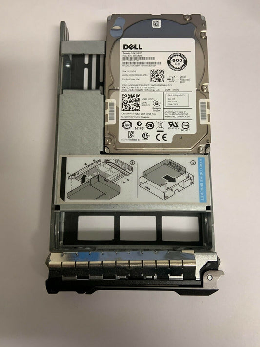 XRRVX DELL 900GB 10K SAS 3.5" 6Gb/s HDD SED ST9900605SS Seagate W/ TRAY